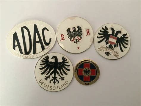 Adac Dash Badges Set Of Pcs Car Grill Badge Emblem Mg Jaguar Triumph