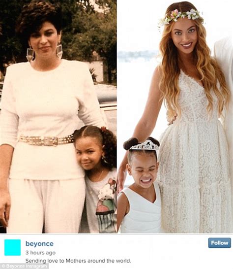 Beyonce and Blue Ivy mark Mother's Day with childhood photos | Daily Mail Online