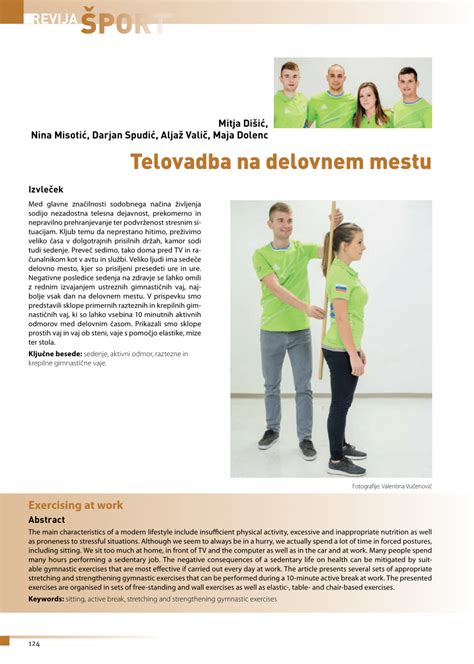 PDF Telovadba Na Delovnem Mestu