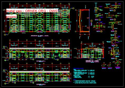 Proje Sitesi Metal Yap Autocad Projesi