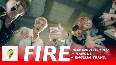 Bts 방탄소년단 Fire Burning Up 불타오르네 [romanized Lyrics Hangul