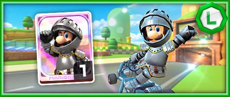 Mario Kart Tour On Twitter Driver Luigi Knight Is Adorned In Silver