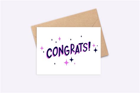 Printable Congratulations Card Digital Etsy