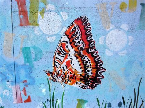 Colorful Butterfly Street Art