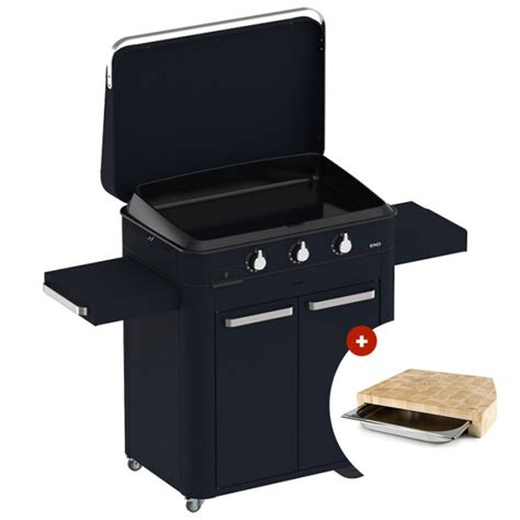 Plancha Gaz Sur Chariot Combo Enosign Bleu Navy