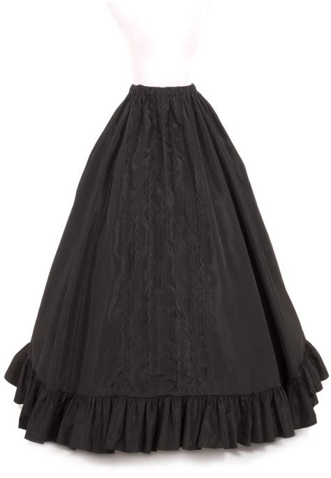 Victorian Bustle Skirt Victorian French Pleated Gathered Bustle Skirts