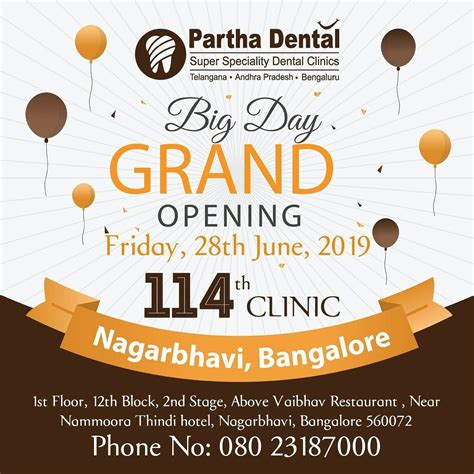 Please Join Us For A Grand Inauguration Of Th Partha Dental Clinic