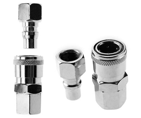 4 X 14 Bsp Air Line Hose Quick Release Coupler Bayonet Connector Male Female Ebay