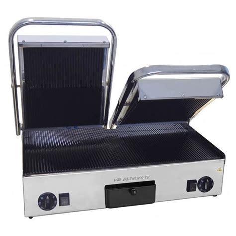 TOP VENTAS Grill Hierro Fundido Placa Acanalada Y Lisa Doble