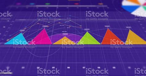 3d Illustration Render Of Business Graphs And Charts Financial Concept