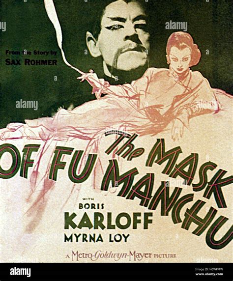 The Mask Of Fu Manchu Boris Karloff 1932 Stock Photo Alamy