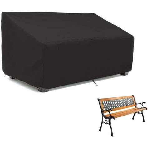 Housse de protection pour banc de jardin en tissu Oxford imperméable et