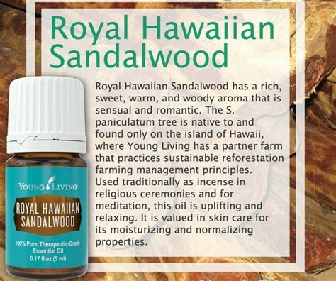 Royal Hawaiian Sandalwood Young Living Essential Oil 5 Ml Etsy