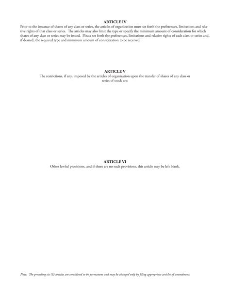 Massachusetts Articles Of Organization Fill Out Sign Online And