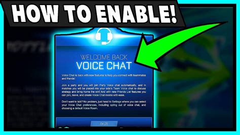 How To Enable Rocket League Voice Chat Youtube