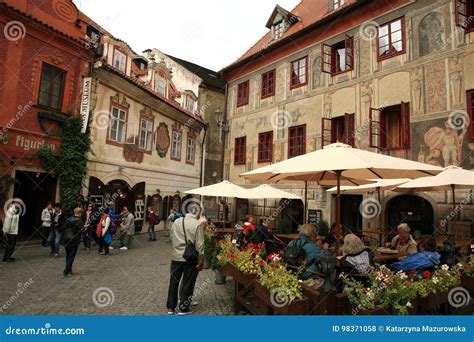 Old Town in Cesky Krumlov, Czech Republic, Czechia, Heritage Editorial Stock Photo - Image of ...