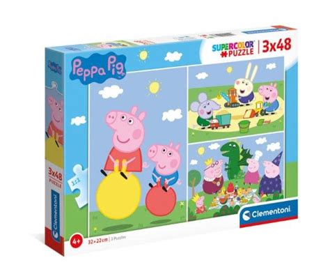 Clementoni puzzle Świnka Peppa 3x48 el Clementoni Sklep EMPIK