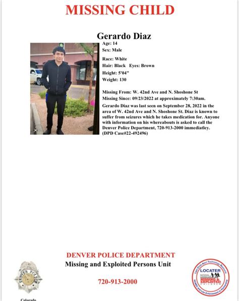 Denver Police Dept On Twitter Please Retweet We Have A Missing