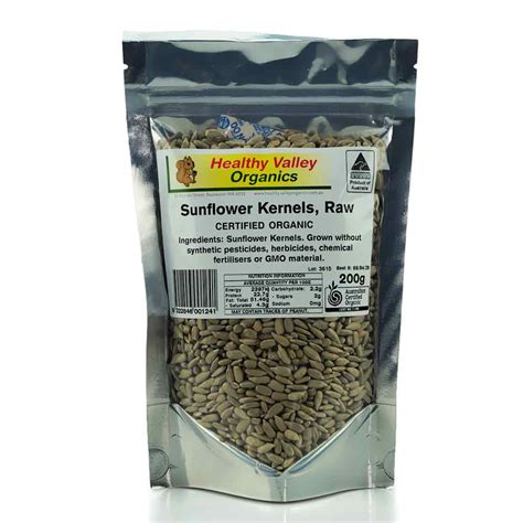 sunflower kernels organic  raw organics