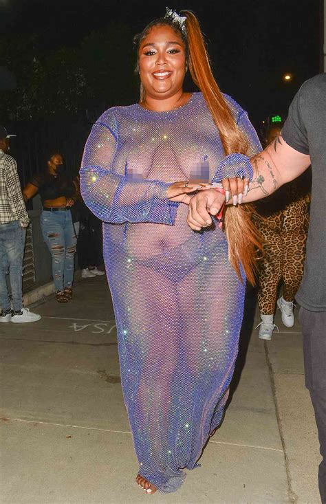 Lizzo Wore A Nearly Naked Crystal Dress To Cardi B S Birthday Party