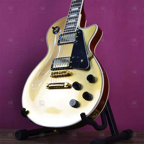 Guitarra Les Paul Braço Colado Sx Eh3 Dourada E Escudo Preto MercadoLivre