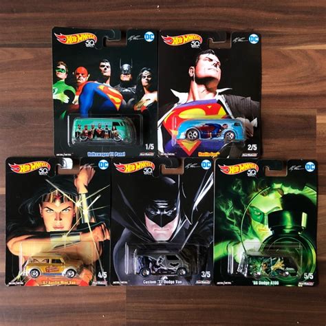 Hot Wheels Dc Collection Alex Ross Pop Culture Set Of 5pcs Shopee Malaysia
