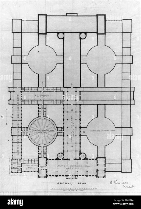 Library of Congress (''New Congress Library''), Washington, D.C. Ground ...