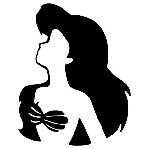 Ariel Head Silhouette