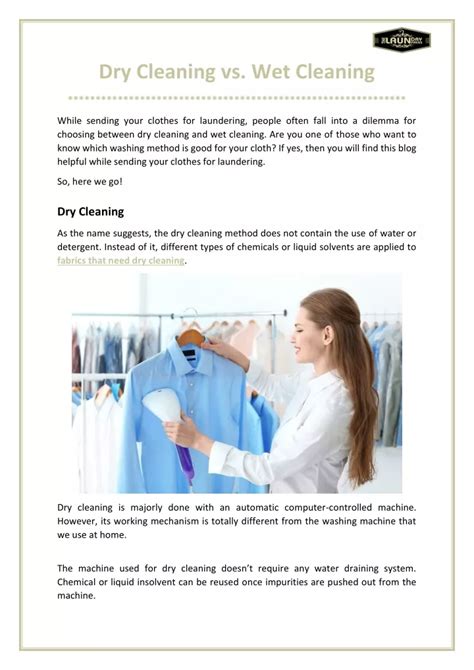 PPT - Dry Cleaning vs. Wet Cleaning PowerPoint Presentation, free ...