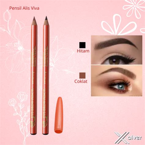 Original Pensil Alis Viva Eyebrow Pensil Tersedia Warna Coklat