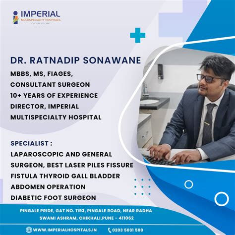 Dr Ratnadip S Sonawane General Surgeon Imperial Multispeciality