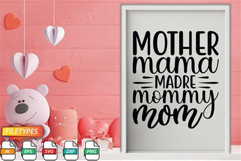 Mother Mama Madre Mommy Mom Graphic By Teebusiness41 · Creative Fabrica