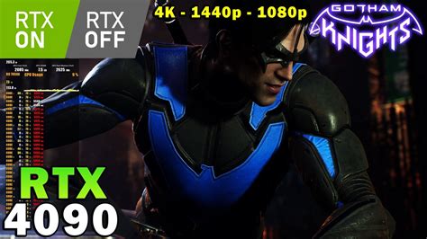 Gotham Knights Ray Tracing ON OFF RTX 4090 R9 7950X 4K 1440p