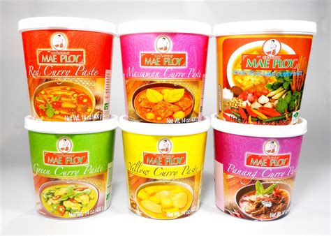 Mae Ploy Authentic Thai Curry Paste 14 Oz Tub Variety Flavors Thai