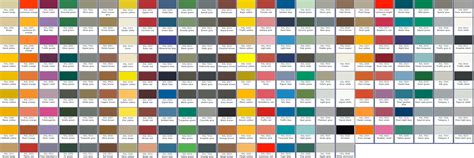 Ral Colour Chart Pantone Color Chart Ral Colours