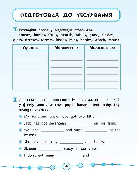Книга Англійська мова. Тести. 2 клас