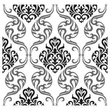 Damask With Floral Patterns Vector Damask Delicate Damask Vector