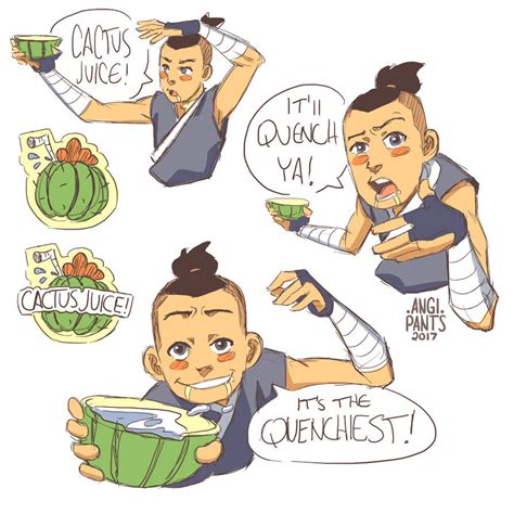 Sokka Cactus Juice Sketches By Angi Pants On Deviantart