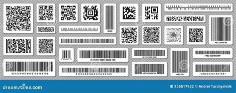 Barcodes Supermarket Scan Code Bars And Qr Codes Industrial Barcode Price Labels Isolated