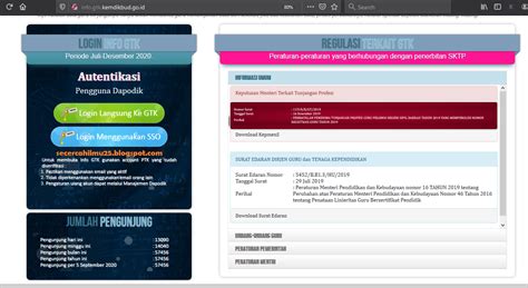Penting Pastikan Akun Info Gtk Guru Dan Tendik Sudah Bisa Diakses