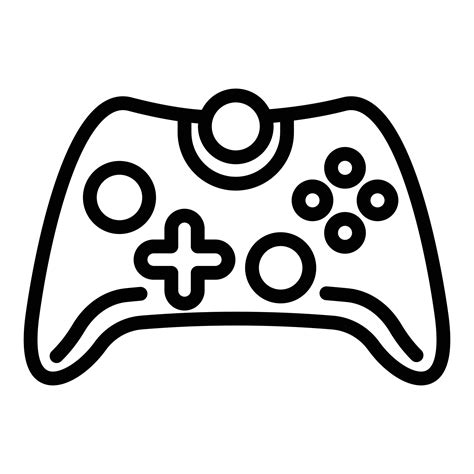 Joystick Icon Outline Style Vector Art At Vecteezy