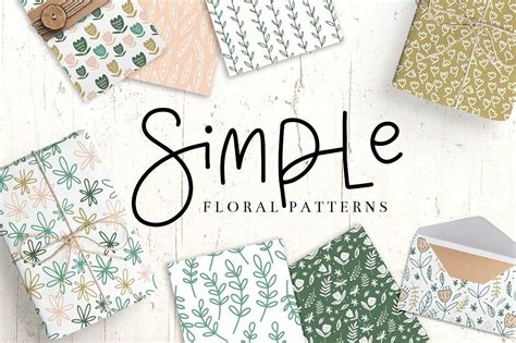 Simple Floral Pattern Collection Floral Pattern Pattern Floral