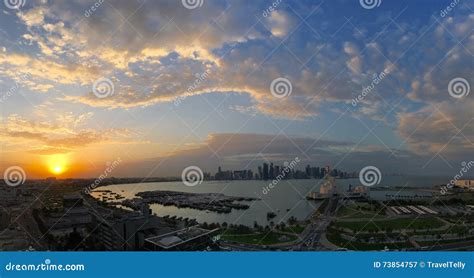 Overview Of The Dhow Harbour Panorama Editorial Photography Image Of