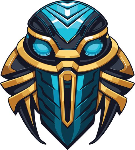 Futuristic Egyptian God Mask 49267186 Vector Art At Vecteezy