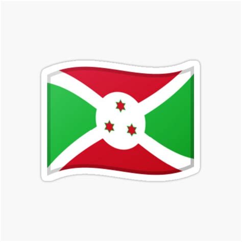 " Burundi flag emoji" Sticker for Sale by Stickypegatinas | Redbubble