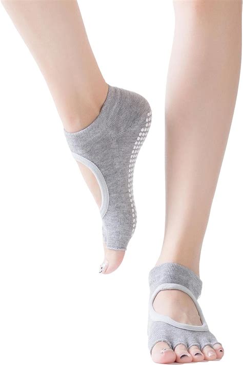 Yoga Pilates Socks For Women Non Slip Toeless Non Skid