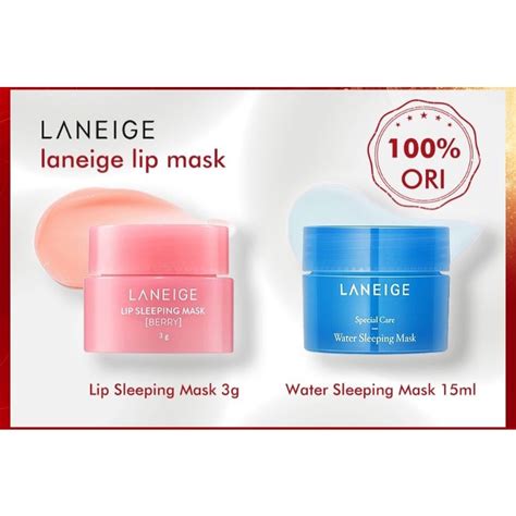 Jual Laneige Lip Sleeping Mask Night Sleep 3g And Laneigewater Sleeping Mask 15ml Shopee Indonesia