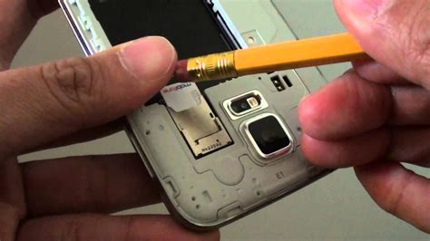 Samsung Galaxy S5 Easiest Way To Remove SIM Card With Pencil Eraser