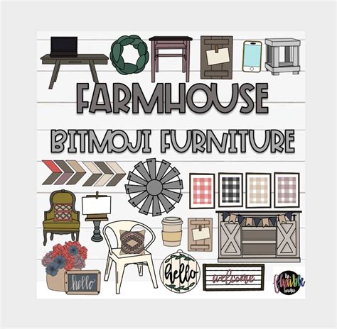 Farmhouse Bitmoji Classroom Decor Bitmoji Business Or Classroom Etsy