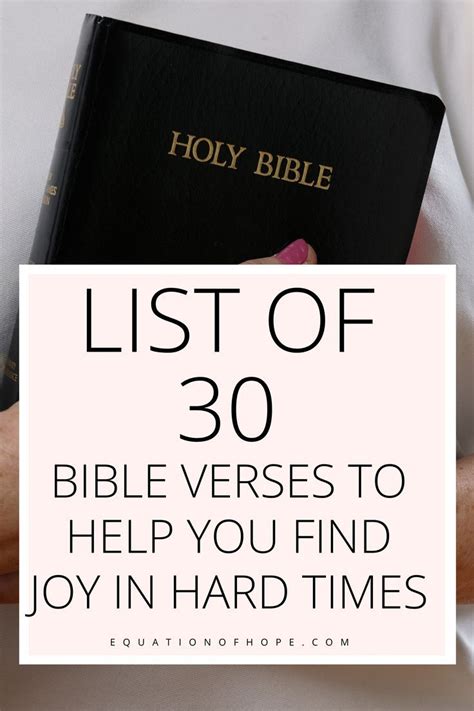 List Of Bible Verses To Help You Find Joy In Hard Times Artofit